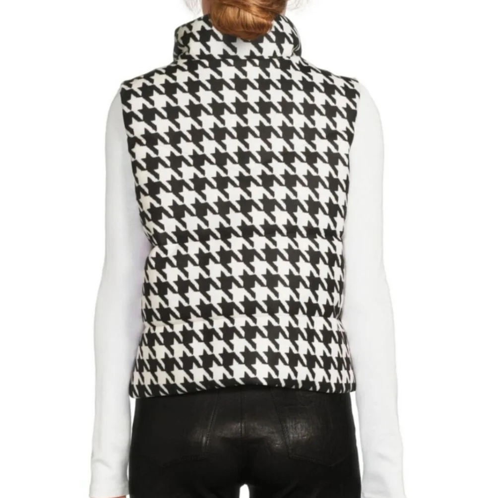Houndstooth Puffer Vest - Picture 2 of 2